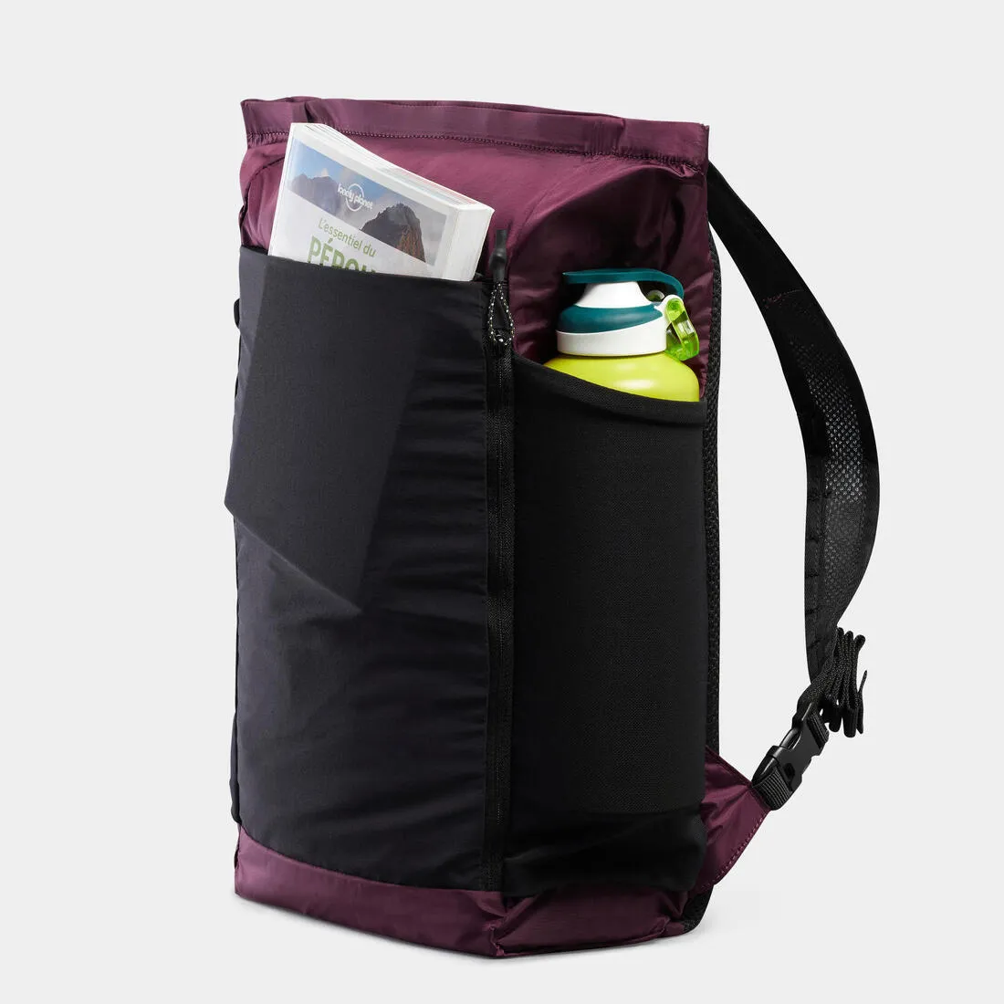 Bolsa-mochila montaña y trekking pleglable 15L Forclaz Travel 2en1